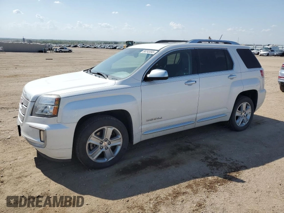 2017 GMC Terrain Denali with VIN 2GKFLVE38H6157509, listed as a Copart auction lot 56245595 with 109,919 mi miles and Salvage title. Bid and sale history available at DreamBid. Image 1.