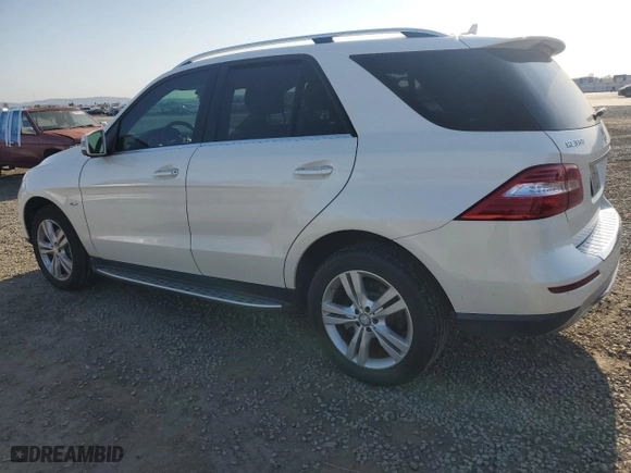 2012 Mercedes-Benz M-Class ML 350 with VIN 4JGDA5HB9CA094553, listed as a Copart auction lot 52035945 with 59,767 mi miles and Salvage Title. Bid and sale history available at carsss.com. Image 2.
