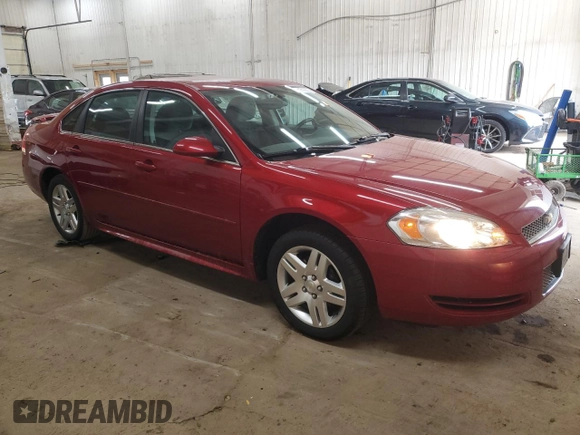 2013 Chevrolet Impala LT with VIN 2G1WB5E35D1152590, listed as a Copart auction lot 52171305 with 96,781 mi miles and Salvage Title. Bid and sale history available at DreamBid. Image 4.