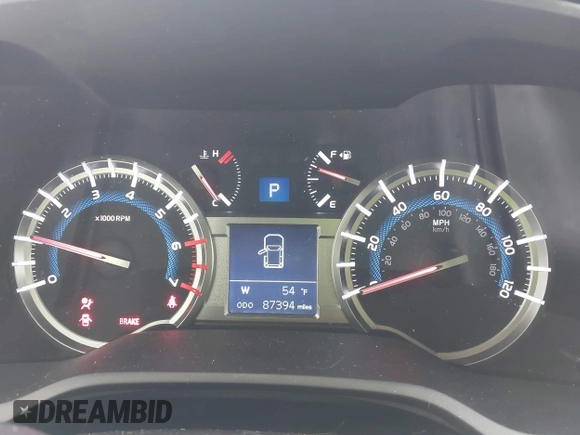 2018 Toyota 4Runner SR5 with VIN JTEBU5JR6J5556143, listed as a IAAI auction lot 42012478 with 87,394 mi miles and . Bid and sale history available at carsss.com. Image 7.