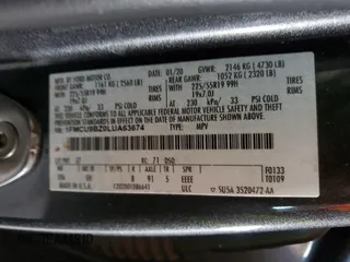 2020 Ford Escape SE Sport Hybrid z VIN 1FMCU9BZ0LUA63674, wystawiony jako Copart lot #59689745 z przebiegiem 157 935 mil mil oraz Szkoda całkowita • Salvage title. Historia ofert i sprzedaży dostępna na DreamBid. Obrazek 13.