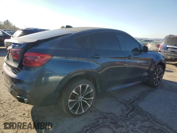 2019 BMW X6 xDrive50i with VIN 5UXKU6C57K0Z66967, listed as a Copart auction lot 87634045 with 37,916 mi miles and Salvage Title. Bid and sale history available at carsss.com. Image 3.