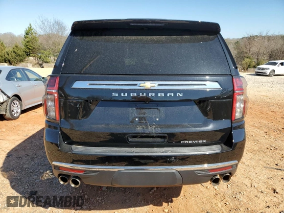 2023 Chevrolet Suburban Premier with VIN 1GNSCFKD1PR135410, listed as a Copart auction lot 50236775 with 40,364 mi miles and Salvage title. Bid and sale history available at DreamBid. Image 6.