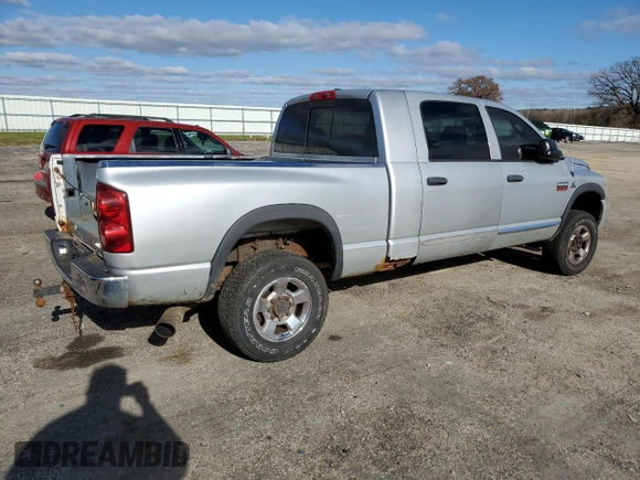 2007 Dodge 2500 Laramie with VIN 3D3KS29A87G843998, listed as a Copart auction lot 80517894 with 305,537 mi miles and Clean Title. Bid and sale history available at DreamBid. Image 3.
