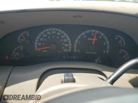2001 Ford F-150 XLT with VIN 1FTRW076X1KC42302, listed as a Copart auction lot 59868295 with 234,772 mi miles and Salvage title. Bid and sale history available at DreamBid. Image 9.