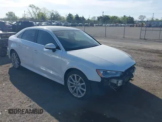2016 Audi A3 2.0T Premium Plus with VIN WAUJ8GFF5G1048922, listed as a IAAI auction lot 42095992 with 136,070 mi miles. Bid and sale history available at carsss.com. Image 1.
