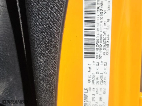 2012 Jeep Wrangler Unlimited Sport with VIN 1C4BJWDG8CL207111, listed as a Copart auction lot 51208395 with 87,926 mi miles and Salvage Title. Bid and sale history available at carsss.com. Image 13.