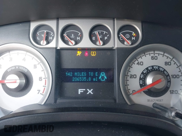 2010 Ford F-150 XL with VIN 1FTFW1EVXAFB35715, listed as a IAAI auction lot 42386240 with 206,535 mi miles and . Bid and sale history available at DreamBid. Image 7.