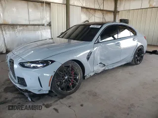 2021 BMW M3 Competition with VIN WBS33AY09MFL12408, listed as a Copart auction lot 83562804 with 30,468 mi miles and Salvage Title. Bid and sale history available at carsss.com. Image 1.