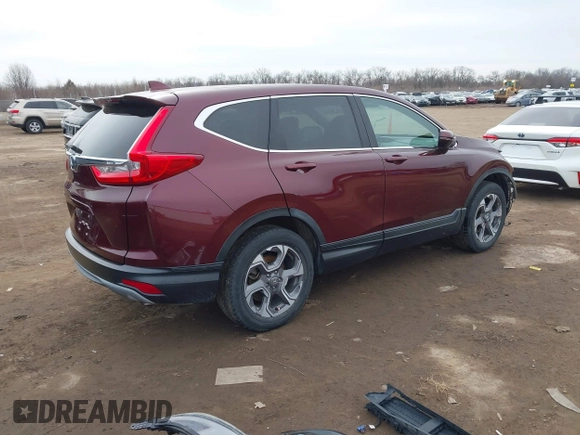 2017 Honda CR-V EX with VIN 7FARW1H54HE015887, listed as a IAAI auction lot 41699852 with 76,804 mi miles. Bid and sale history available at carsss.com. Image 4.