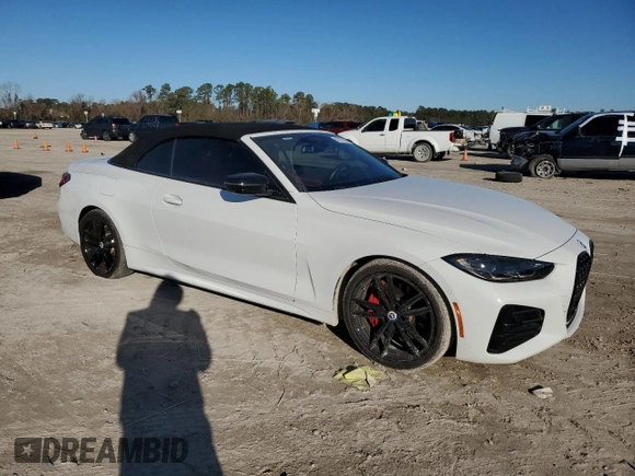 2023 BMW 4 Series M440i with VIN WBA53AT01PCL61211, listed as a Copart auction lot 83972064 with 12,489 mi miles and Salvage Title. Bid and sale history available at DreamBid. Image 4.