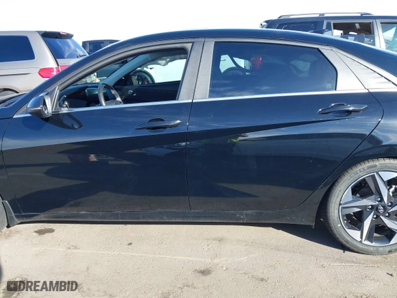 2023 Hyundai Elantra Limited with VIN KMHLP4AG9PU505917, listed as a IAAI auction lot 41539400 with 55,214 mi miles. Bid and sale history available at carsss.com. Image 14.