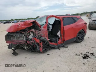 2019 Chevrolet Blazer z VIN 3GNKBCRSXKS659991, wystawiony jako Copart lot #53141135 z przebiegiem Nie podano mil oraz Szkoda całkowita • Salvage title. Historia ofert i sprzedaży dostępna na DreamBid. Obrazek 1.