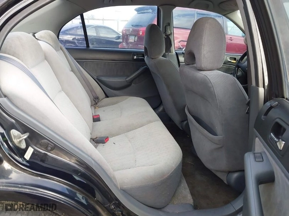2004 Honda Civic LX with VIN 2HGES165X4H573225, listed as a IAAI auction lot 41129618 with 196,629 mi miles. Bid and sale history available at carsss.com. Image 8.