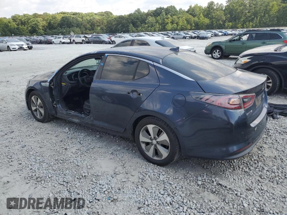 2015 Kia Optima Hybrid EX with VIN KNAGN4AD5F5080400, listed as a Copart auction lot 66064494 with 91,538 mi miles and Salvage Title. Bid and sale history available at carsss.com. Image 2.