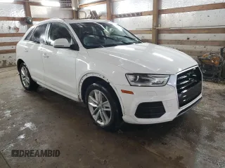2017 Audi Q3 Premium with VIN WA1BCCFS2HR013957, listed as a Copart auction lot 43524655 with 118,418 mi miles and Salvage Title. Bid and sale history available at carsss.com. Image 4.
