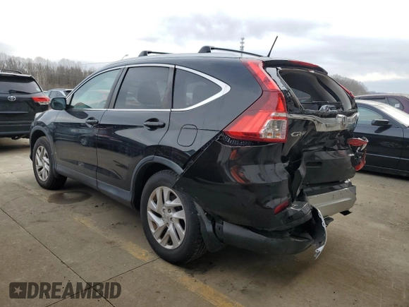 2015 Honda CR-V EX-L with VIN 2HKRM4H73FH604142, listed as a Copart auction lot 46516165 with 124,719 mi miles and Salvage Title. Bid and sale history available at carsss.com. Image 2.