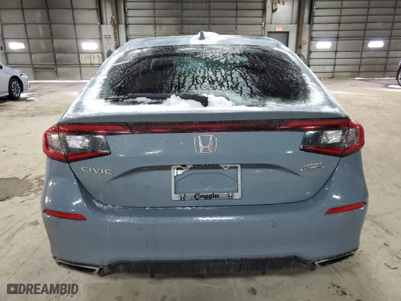2024 Honda Civic Hatchback Sport Touring with VIN 19XFL1G85RE030831, listed as a Copart auction lot 86926574 with 0 mi miles and Salvage Title. Bid and sale history available at carsss.com. Image 6.