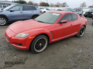 2005 Mazda RX-8 with VIN JM1FE17N050160633, listed as a Copart auction lot 43819245 with 88,404 mi miles and Clean Title. Bid and sale history available at carsss.com. Image 1.