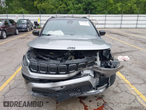 2022 Jeep Compass Limited with VIN 3C4NJDCB0NT108670, listed as a IAAI auction lot 42379451 with 42,170 mi miles and . Bid and sale history available at DreamBid. Image 12.