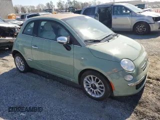 2012 FIAT 500 Gucci with VIN 3C3CFFER8CT381436, listed as a Copart auction lot 50696735 with 26,278 mi miles and Salvage Title. Bid and sale history available at carsss.com. Image 4.