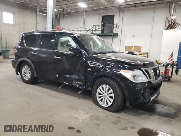 2018 Nissan Armada SV with VIN JN8AY2NC4J9550265, listed as a Copart auction lot 74970624 with 248,847 mi miles and Salvage Title. Bid and sale history available at carsss.com. Image 4.