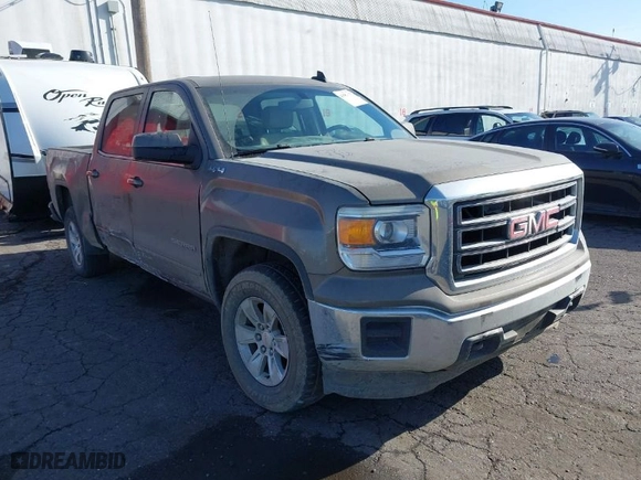2015 GMC Sierra 1500 SLE with VIN 3GTU2UEC2FG309656, listed as a IAAI auction lot 41922877 with 194,339 mi miles. Bid and sale history available at carsss.com. Image 1.