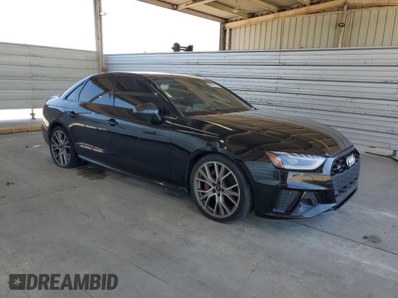 2021 Audi S4 Prestige with VIN WAUC4AF40MA030226, listed as a Copart auction lot 73686964 with 0 mi miles and Salvage Title. Bid and sale history available at carsss.com. Image 4.