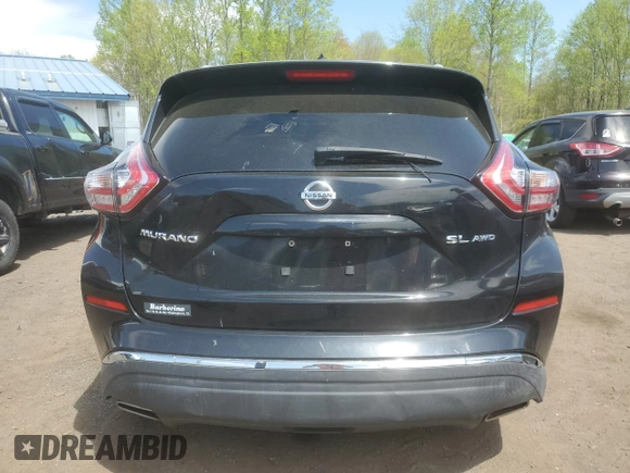 2015 Nissan Murano Platinum with VIN 5N1AZ2MH7FN282991, listed as a Copart auction lot 55463365 with 160,205 mi miles and Clean Title. Bid and sale history available at DreamBid. Image 6.