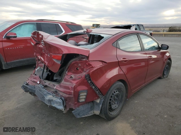 2016 Hyundai Elantra SE with VIN 5NPDH4AEXGH699419, listed as a Copart auction lot 49086175 with 129,252 mi miles and Salvage Title. Bid and sale history available at carsss.com. Image 3.
