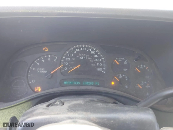 2003 Chevrolet Tahoe LS with VIN 1GNEC13V43J308143, listed as a IAAI auction lot 42015589 with 280,289 mi miles. Bid and sale history available at carsss.com. Image 7.