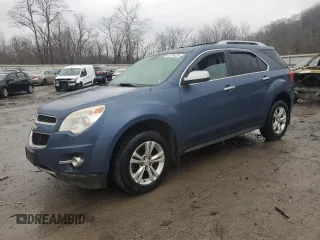 2011 Chevrolet Equinox LTZ with VIN 2CNFLGEC6B6451761, listed as a Copart auction lot 47014225 with 122,911 mi miles and Salvage Title. Bid and sale history available at carsss.com. Image 1.