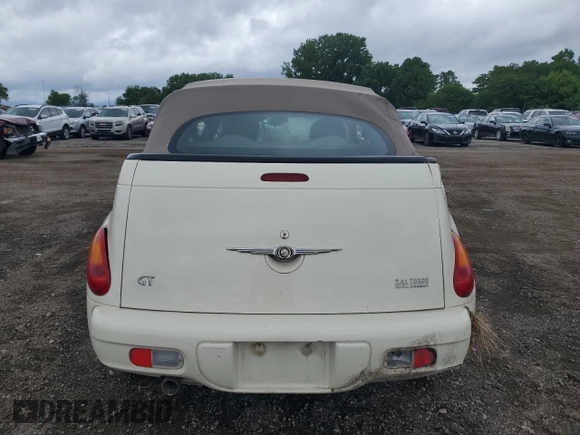 2005 Chrysler PT Cruiser GT with VIN 3C3AY75S65T500209, listed as a Copart auction lot 58399095 with 68,890 mi miles and Salvage title. Bid and sale history available at DreamBid. Image 6.