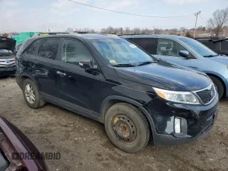 2014 Kia Sorento LX with VIN 5XYKT4A69EG434283, listed as a Copart auction lot 42693325 with 191,737 mi miles and Salvage Title. Bid and sale history available at carsss.com. Image 4.