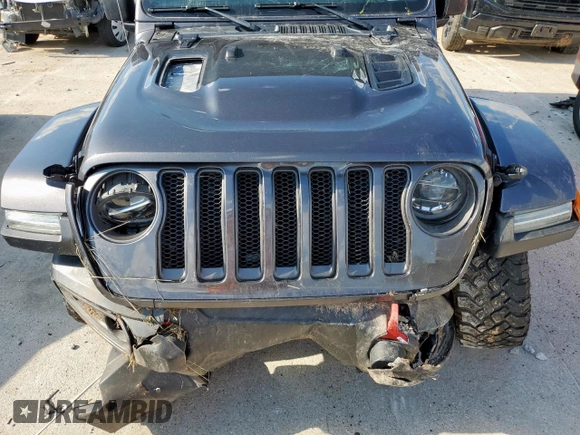2020 Jeep Wrangler Unlimited Rubicon with VIN 1C4HJXFG3LW234034, listed as a Copart auction lot 55484915 with 23,891 mi miles and Salvage title. Bid and sale history available at DreamBid. Image 11.