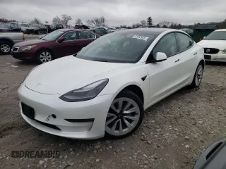 2022 Tesla Model 3 Long Range z VIN 5YJ3E1EB3NF195728, wystawiony jako Copart lot #52882905 z przebiegiem Nie podano mil oraz Szkoda całkowita • Salvage title. Historia ofert i sprzedaży dostępna na DreamBid. Obrazek 1.