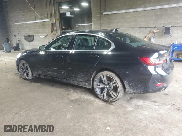 2022 BMW 3 Series 330i xDrive with VIN 3MW5R7J07N8C52051, listed as a Copart auction lot 59055745 with Not provided miles and Salvage title. Bid and sale history available at DreamBid. Image 2.