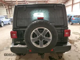 2020 Jeep Wrangler Unlimited Sahara with VIN 1C4HJXEN4LW197432, listed as a Copart auction lot 85992204 with 46,523 mi miles and Salvage Title. Bid and sale history available at carsss.com. Image 6.