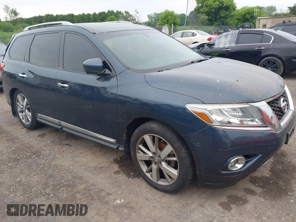 2013 Nissan Pathfinder SV with VIN 5N1AR2MM1DC690487, listed as a IAAI auction lot 42611901 with 158,362 mi miles and . Bid and sale history available at DreamBid. Image 1.