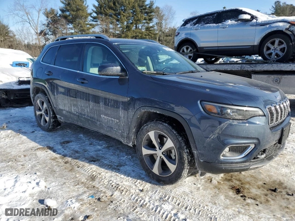 2021 Jeep Cherokee Limited with VIN 1C4PJMDX2MD172457, listed as a Copart auction lot 88661975 with 32,524 mi miles and Salvage Title. Bid and sale history available at carsss.com. Image 4.