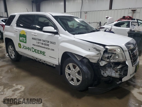 2015 GMC Terrain SLE with VIN 2GKFLVEKXF6207976, listed as a Copart auction lot 47369915 with 123,815 mi miles and Salvage Title. Bid and sale history available at DreamBid. Image 4.