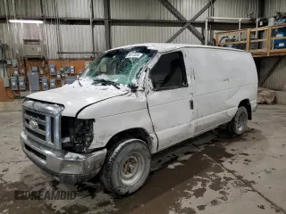 2014 Ford Econoline Cargo Commercial with VIN 1FTNE2EW7EDA35747, listed as a Copart auction lot 86615584 with Not Provided miles and Salvage Title. Bid and sale history available at carsss.com. Image 1.