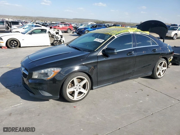 2014 Mercedes-Benz CLA-Class CLA 250 with VIN WDDSJ4EB0EN045673, listed as a Copart auction lot 49121625 with 171,772 mi miles and Salvage Title. Bid and sale history available at carsss.com. Image 1.