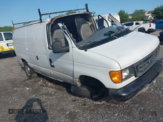 2006 Ford Econoline Cargo with VIN 1FTNE24W06HA21135, listed as a IAAI auction lot 42395308 with 302,529 mi miles and . Bid and sale history available at DreamBid. Image 1.