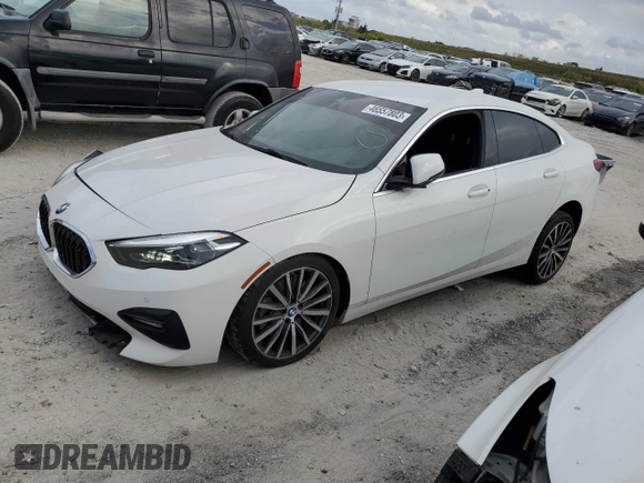 2020 BMW 2 Series 228i xDrive with VIN WBA73AK04L7G01366, listed as a Copart auction lot 46557803 with 37,176 mi miles. Bid and sale history available at carsss.com. Image 1.