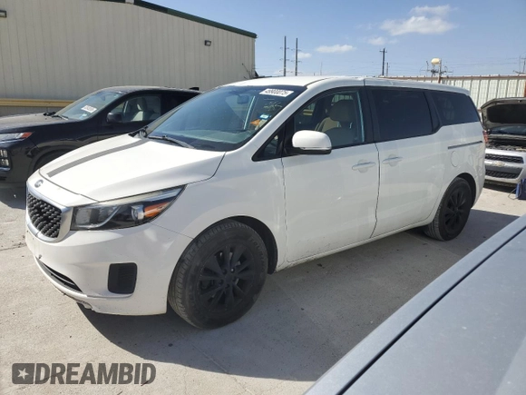 2017 Kia Sedona LX with VIN KNDMB5C18H6225529, listed as a Copart auction lot 49900075 with 272,725 mi miles and Salvage Title. Bid and sale history available at carsss.com. Image 1.