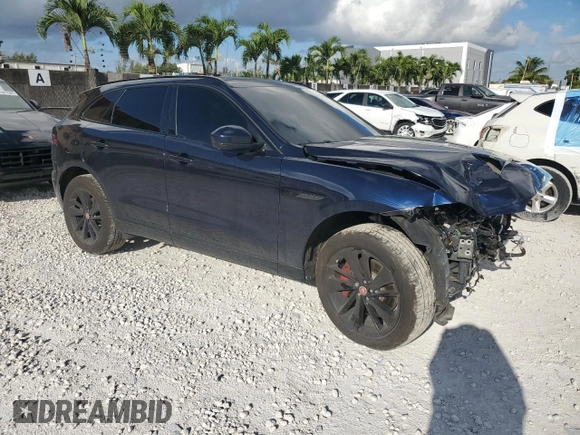 2021 Jaguar F-Pace S with VIN SADCJ2EU1MA681131, listed as a Copart auction lot 61207435 with 53,939 mi miles and Salvage title. Bid and sale history available at DreamBid. Image 4.