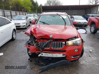 2015 BMW X3 xDrive28i with VIN 5UXWX9C53F0D53537, listed as a IAAI auction lot 41958100 with 165,866 mi miles. Bid and sale history available at carsss.com. Image 13.