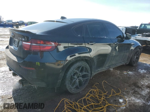 2014 BMW X6 M with VIN 5YMGZ0C50E0C40694, listed as a Copart auction lot 43943305 with 124,104 mi miles and Salvage Title. Bid and sale history available at carsss.com. Image 3.