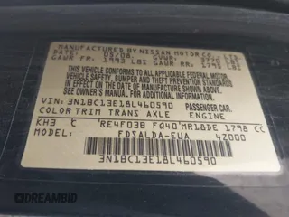 2008 Nissan Versa S с VIN 3N1BC13E18L460590, выставлен на аукционе IAAI как лот 42478943 с пробегом 155 037 миль миль и . История ставок и продаж доступна на DreamBid. Изображение 9.